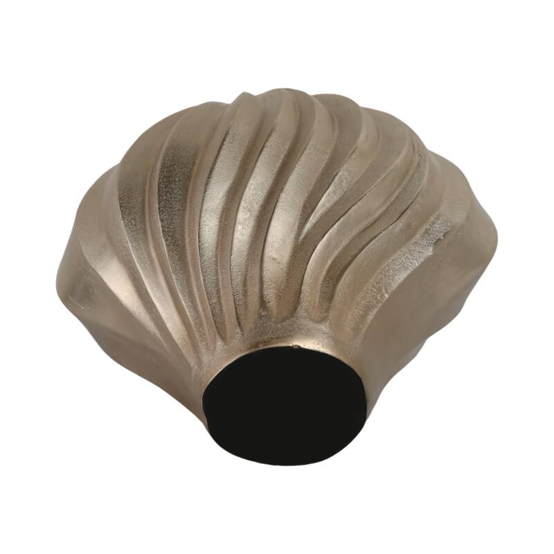 Aluminum Vase Twisted Sculptural Handcrafted Curved Contoured Shape