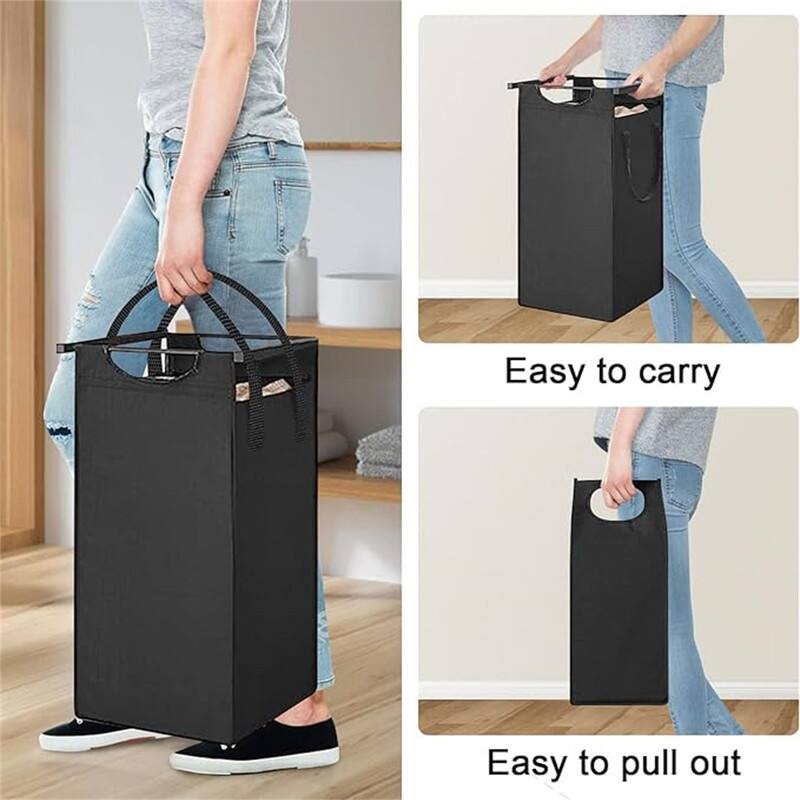 Laundry Hamper with Removable Large Bags, 12.5 Gal 142LCapacity - 39.8"L x 13.4"W x 28.3"H