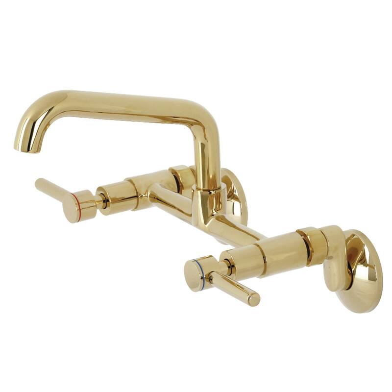 Kingston Brass Concord Two-Handle Wall Mount Kitchen Faucet