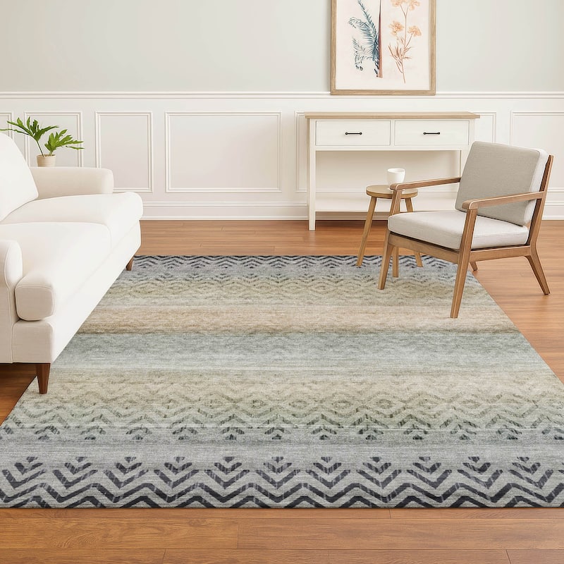 Premium Washable Super Soft Boho Ombre Mayfield Rug