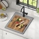 preview thumbnail 32 of 146, KRAUS Bellucci Workstation Topmount Drop-in Granite Kitchen Sink