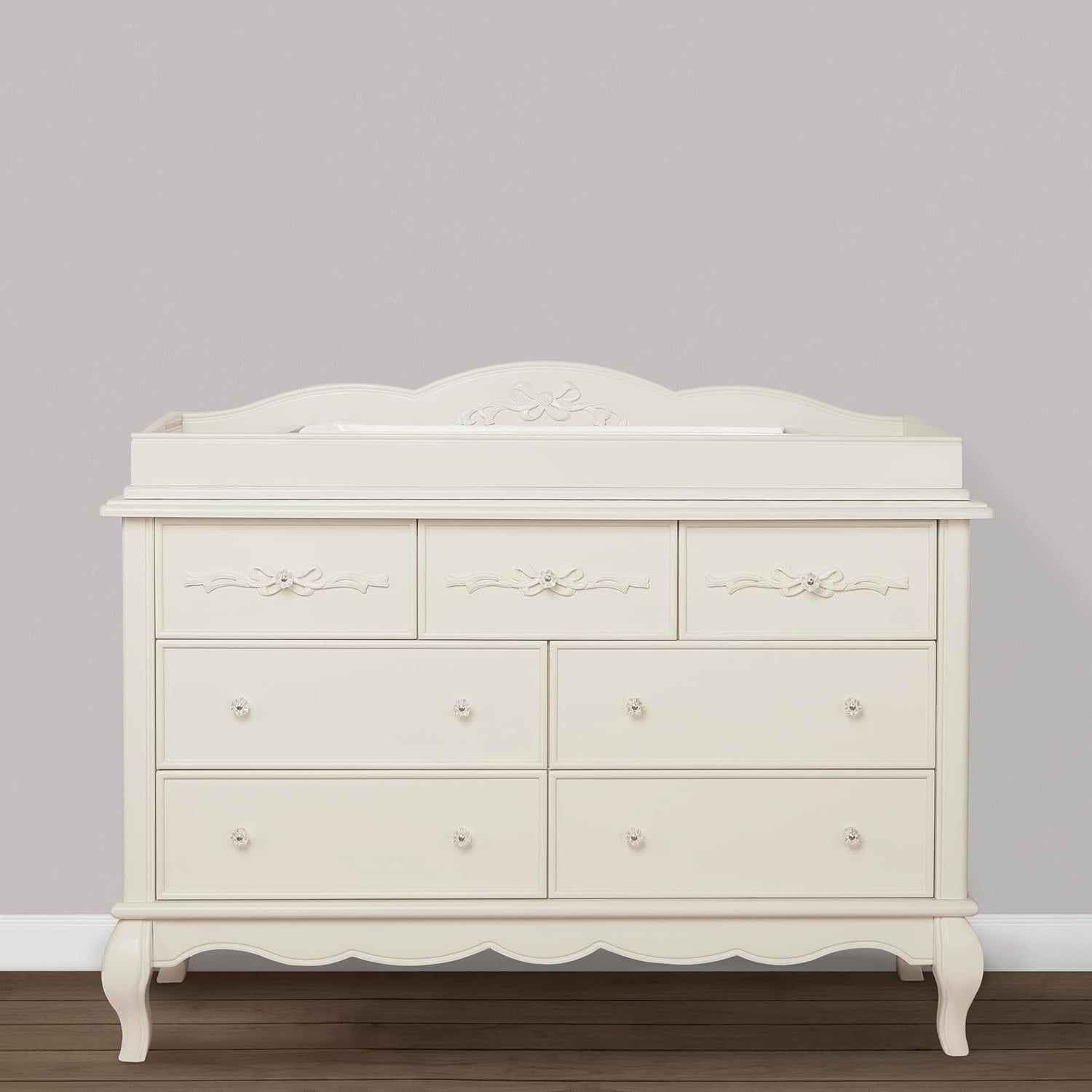 evolur aurora gold dust dresser Evolur Aurora 5-in-1 Convertible Crib, Dusty Rose, Greenguard Gold Cer   The Baby's Room