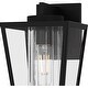 preview thumbnail 5 of 5, Jett 1-Light Matte Black Outdoor Wall Lantern