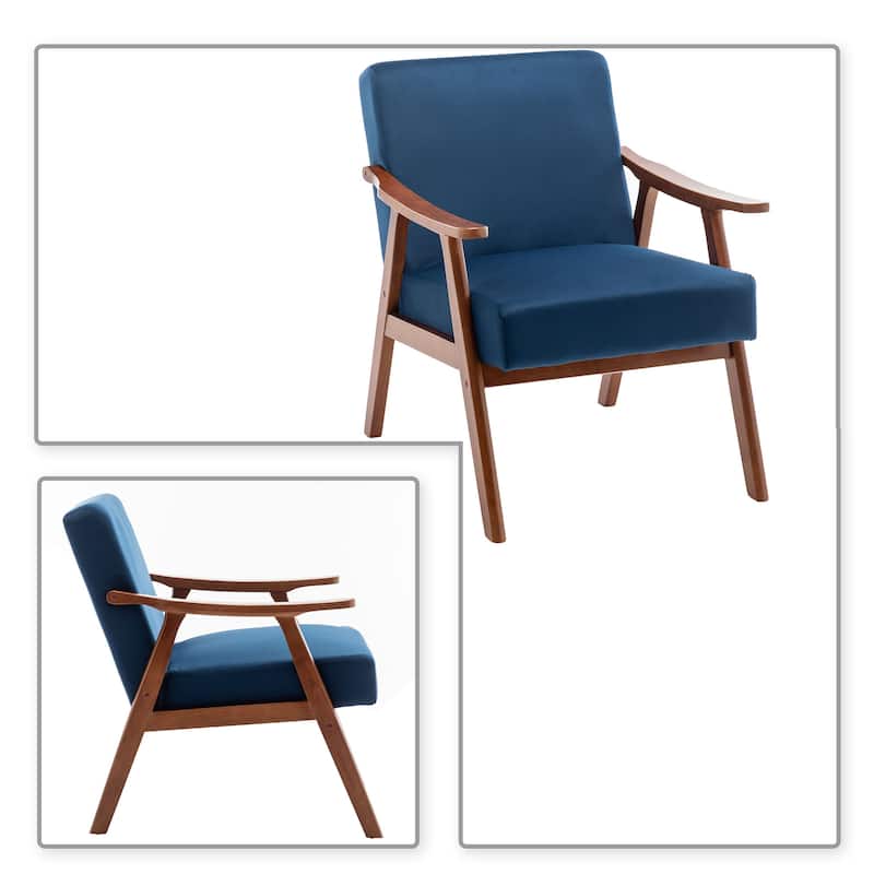 Vintage Classic Upholstered Accent Armchair