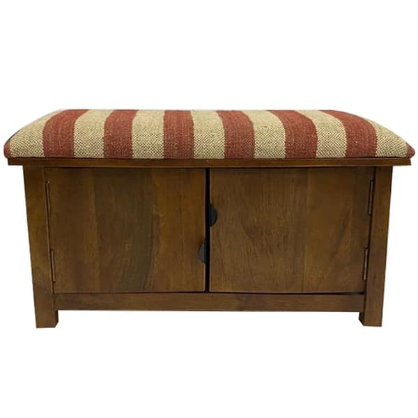 HERAT ORIENTAL Handmade Kilim Upholstered Storage Bench Bed Bath