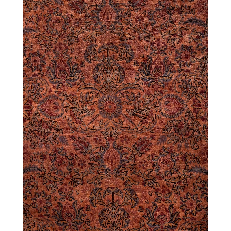 Overdyed, One-of-a-Kind Hand-Knotted Area Rug - Pink - 7' 10" x 10' 5"