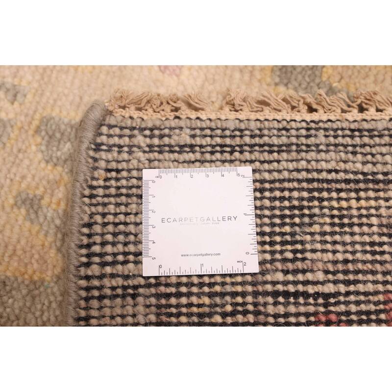 ECARPETGALLERY Hand-knotted Modern Oushak Grey Wool Rug - 8'11 x 12'0