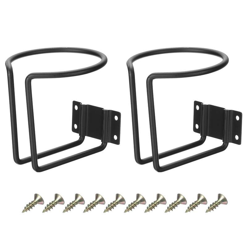 2pcs Boat Ring Cup Holder Universal 3 Inch Boat Cup Holders for Boats - Black