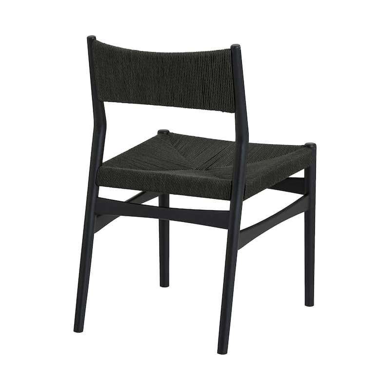 HomeRoots Five Piece Oak Round Dining Set with Four Chairs