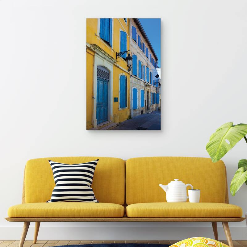 Blue Windows Galore by Sossi Madzounian Canvas Art Print
