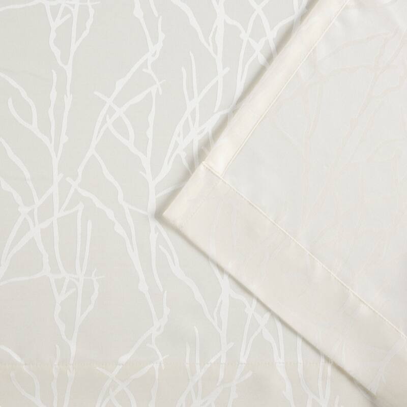 ATI Home Finesse Branch Print Grommet Top Curtain Panel Pair