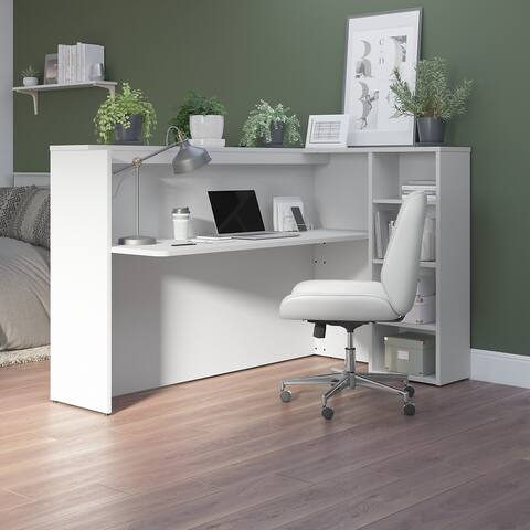 Studio C 72W Privacy Desk with Shelves by Bush Business Furniture