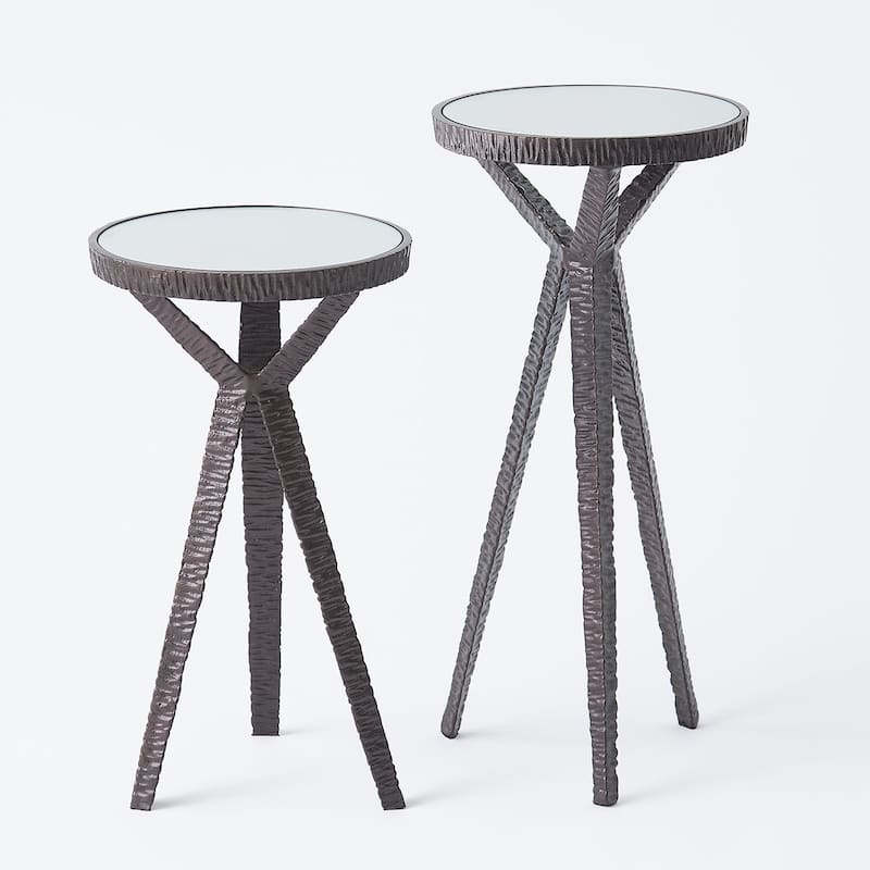 Tamsin Round Antique Brown Drink Table