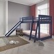 preview thumbnail 13 of 18, Kids Bunk Bed Twin Over Twin with Slide and Stairs, Heavy Duty Solid Wood Twin Bunk Beds