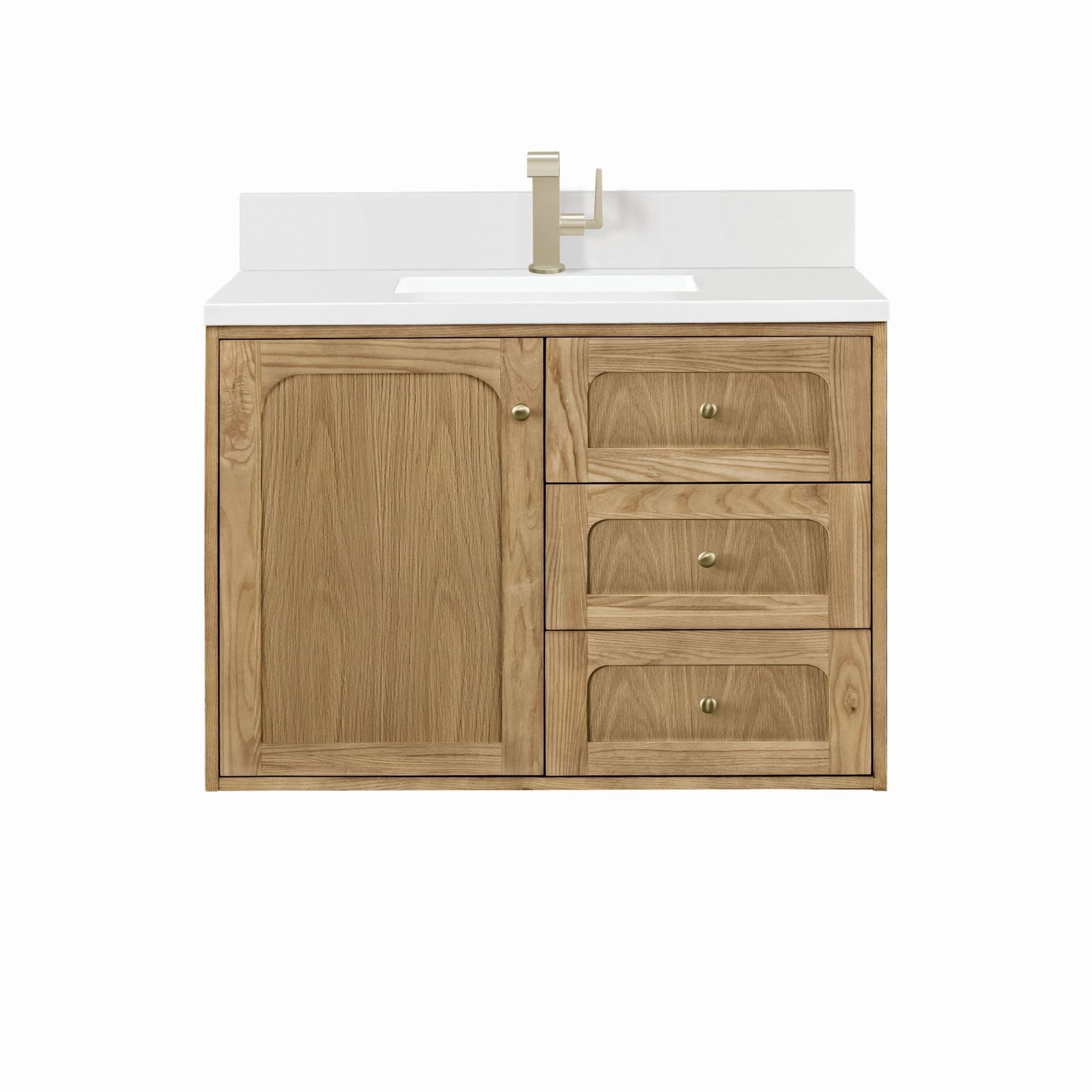 James Martin Vanities 545-V36-1WZ Laurent 36" Single Basin Poplar Wood