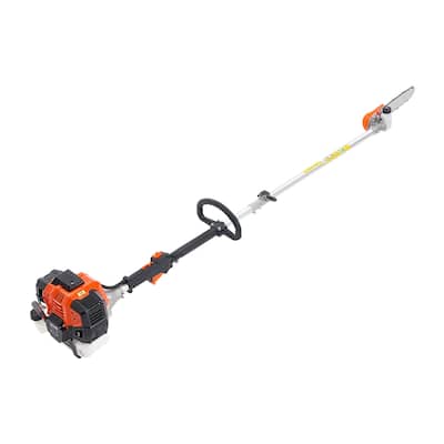 Gas Powered Pole Saw Rotatable Head 43CC 2-Stroke Tree Trimmer 10 in Cutting Bar