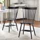 Simple Living Venice Farmhouse Dining Chairs (Set of 2) - Black