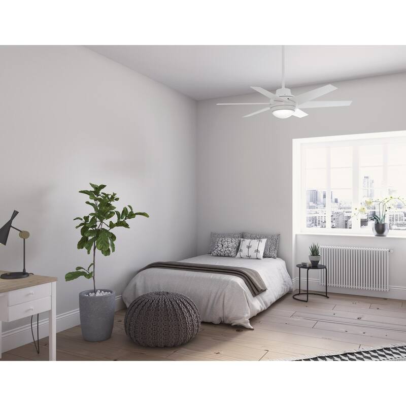 Hunter 52" Sotto Ceiling Fan with Integrated LED Light and Handheld Remote