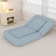 preview thumbnail 16 of 26, Folding Sofa Chair with 5 Adjustable Positions Plush Floor Lounge Chair for Gaming, Meditation, and Relaxation
