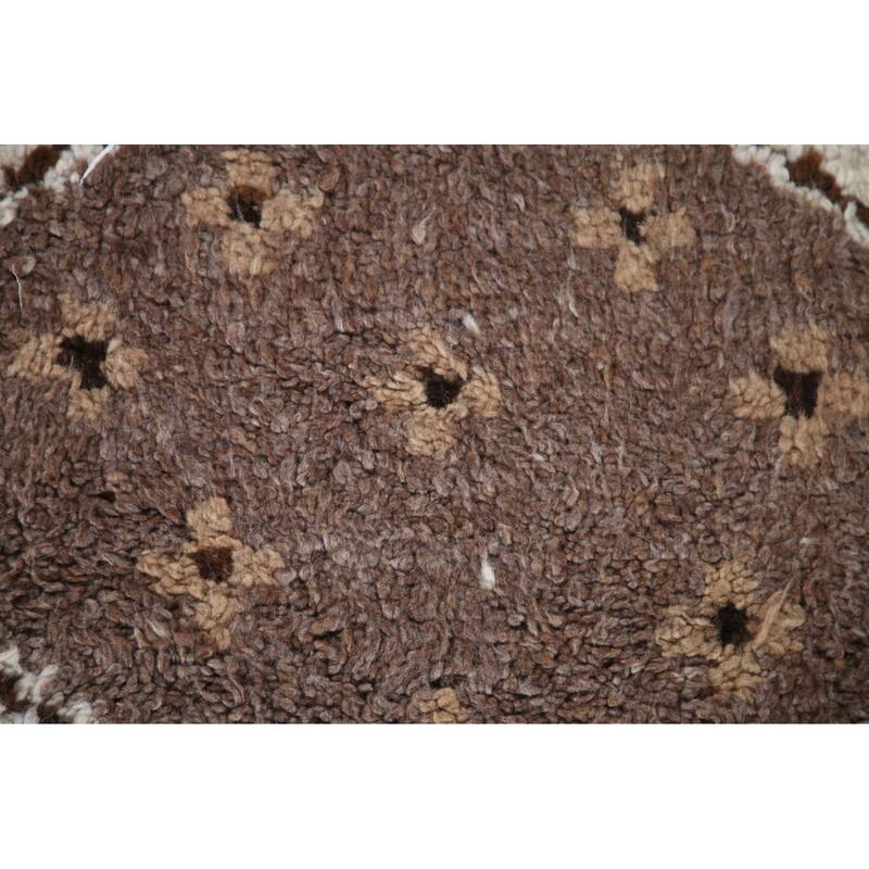 Plush Beige Turkish Anatolian Runner Rug Hand-knotted Wool Carpet - 3'7"x 11'2"