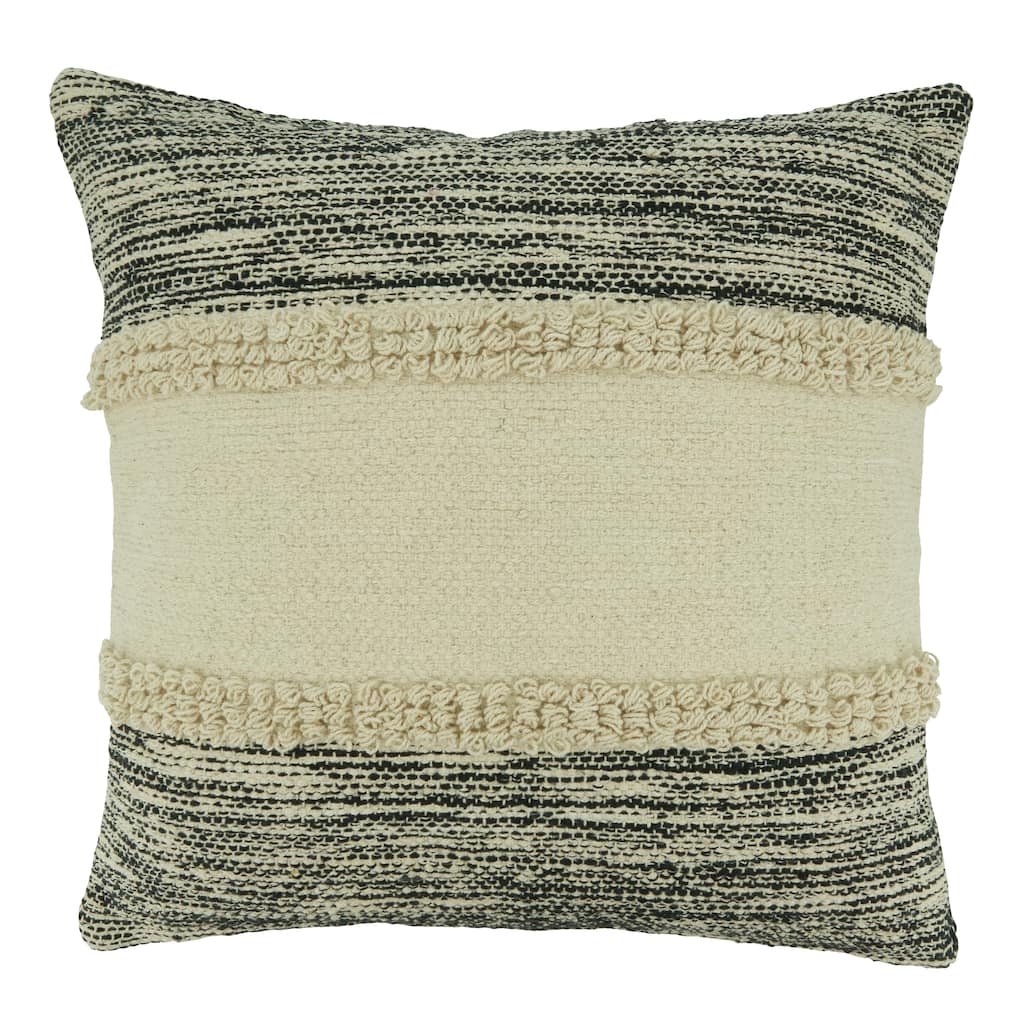 Stripe Chindi Design Throw Pillow