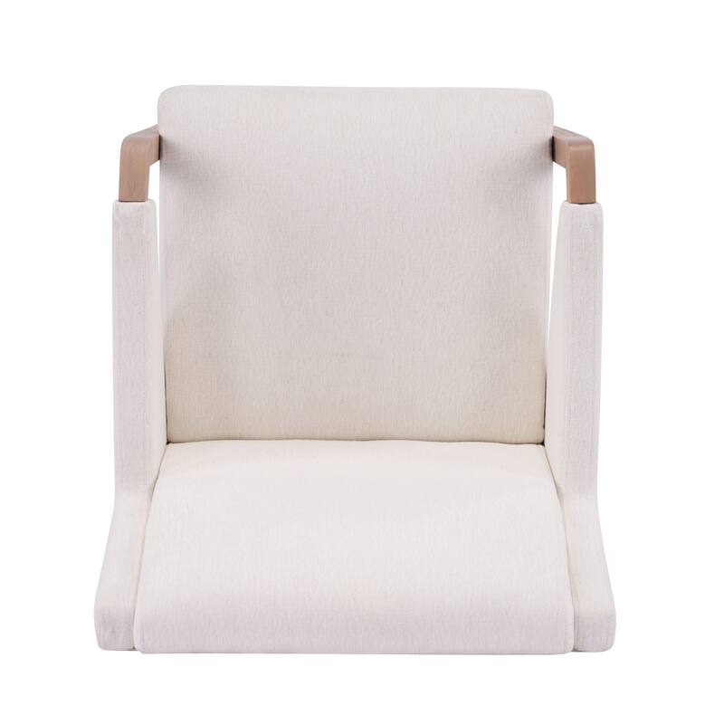 Christopher Knight Home - Set of 2 Mid-Century Modern Upholstered Dining Chair with Rubberwood Frame