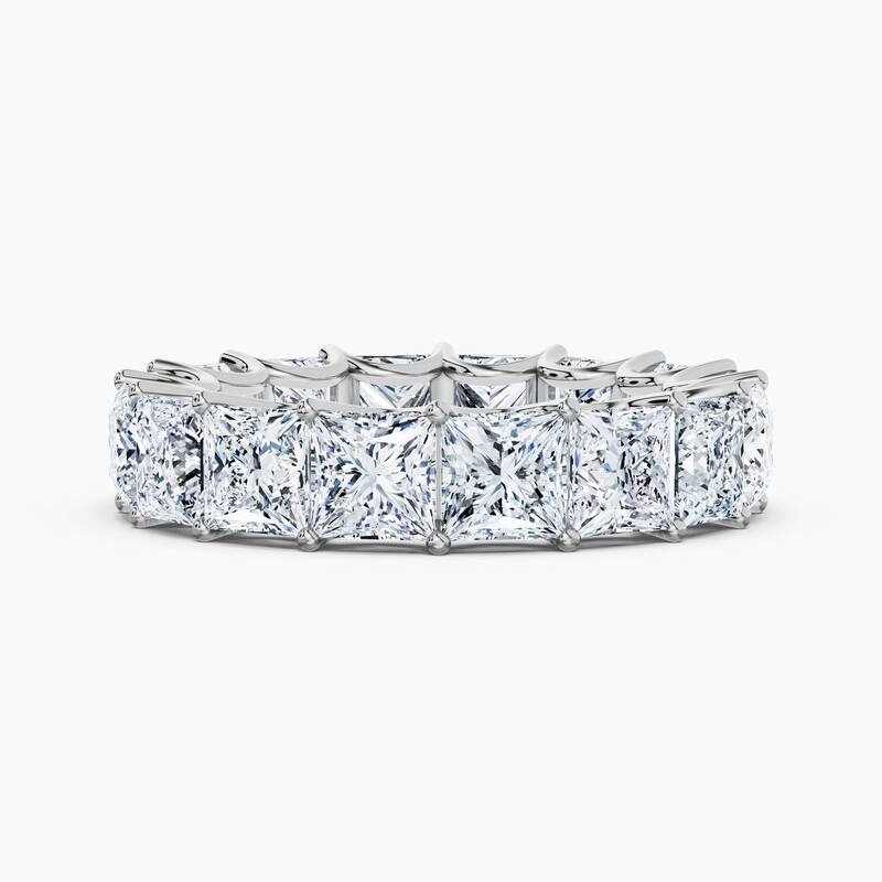Auriya 14k Gold Princess Lab Grown Diamond Eternity Band 2.60 - 11.25 ct. tw. (F-G, VS) - 8.00 ct. wt. - 7 - White