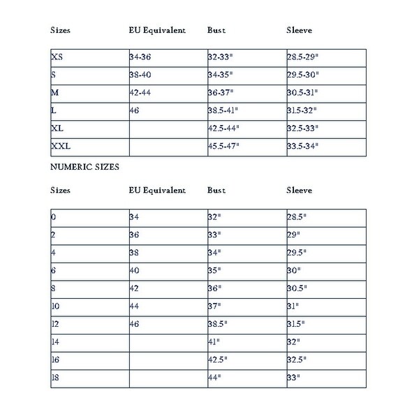 tommy hilfiger jacket size