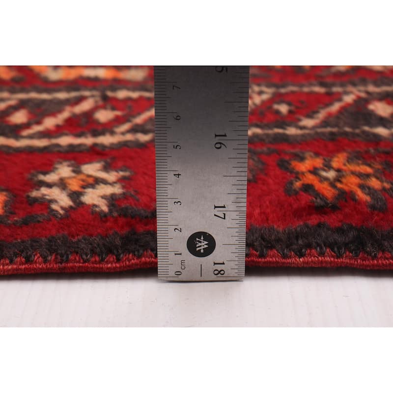 ECARPETGALLERY Hand-knotted Konya Anatolian Brown, Red Wool Rug - 3'8 x 7'3