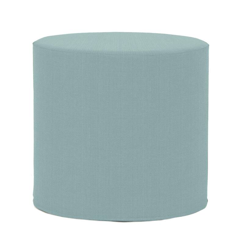 Allan Andrews No Tip Cylinder Ottoman with Cover, Sterling Collection