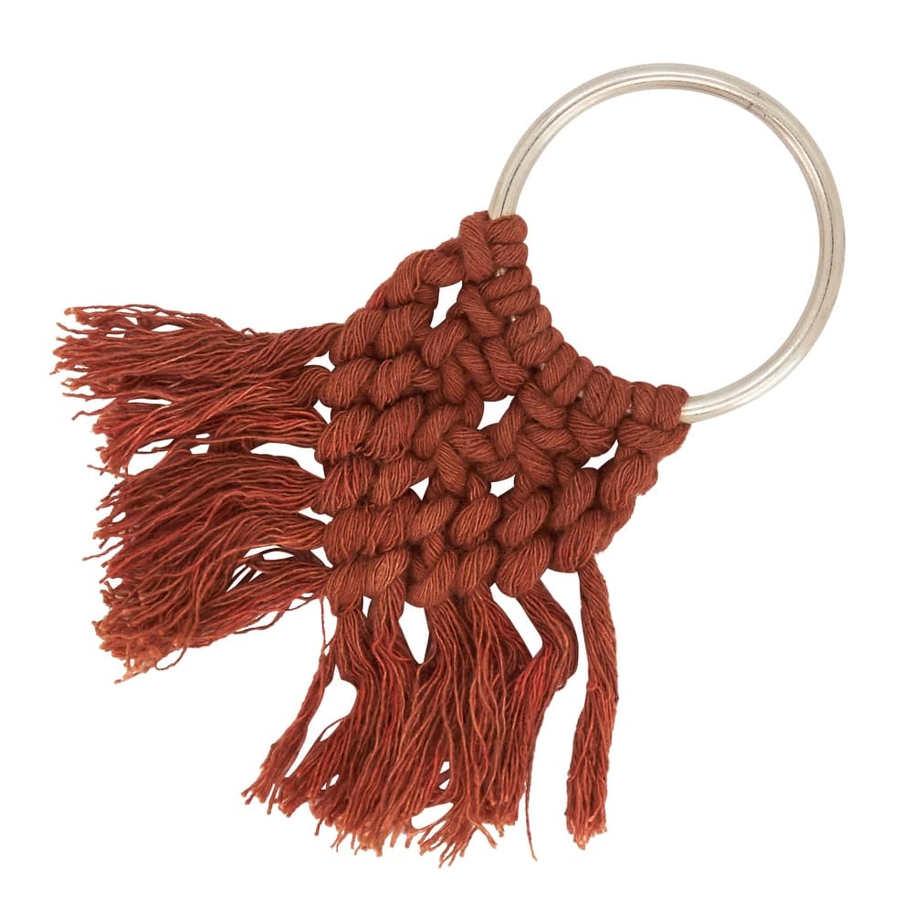 Napkin Rings With Braided Design (Set of 4)