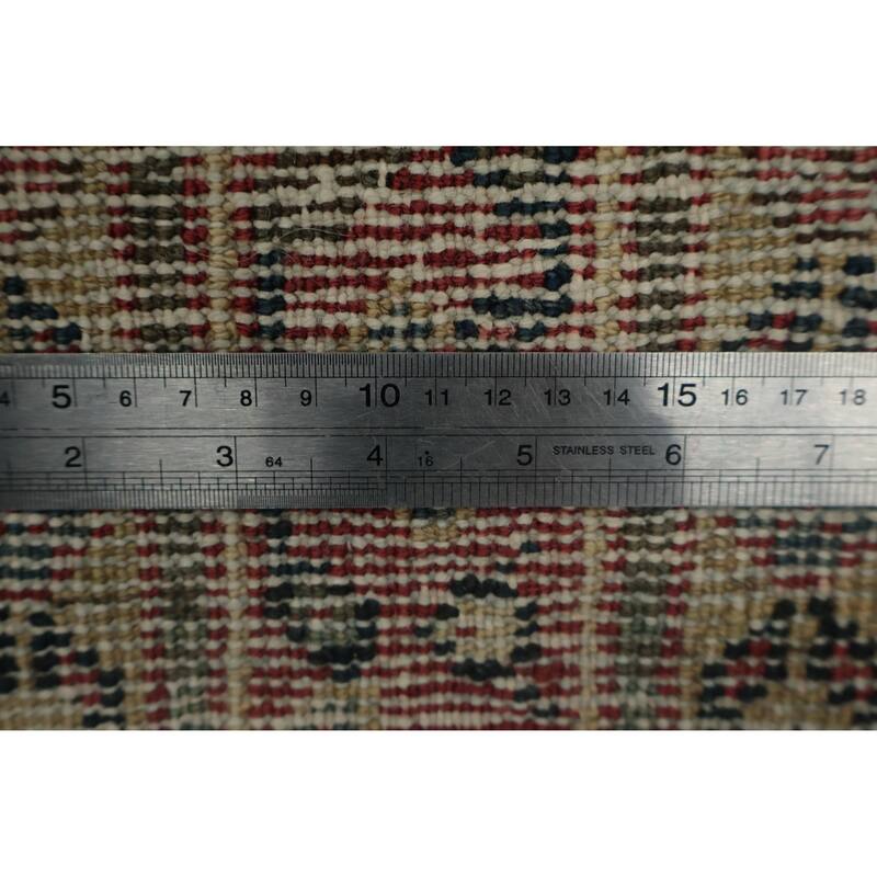 Hand Knotted Oriental 100% Wool Carpet Traditional Floral Navy Blue & Blues Malayer Runner Rug - 11' 4'' X 3' 7''