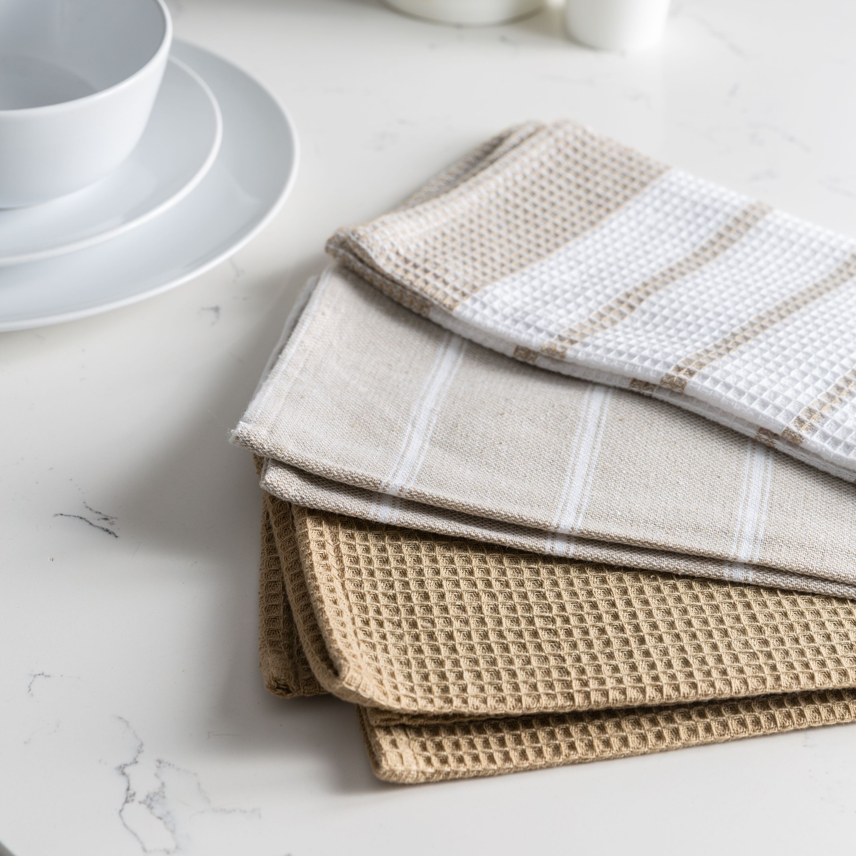 Taupe Linen Kitchen Towel