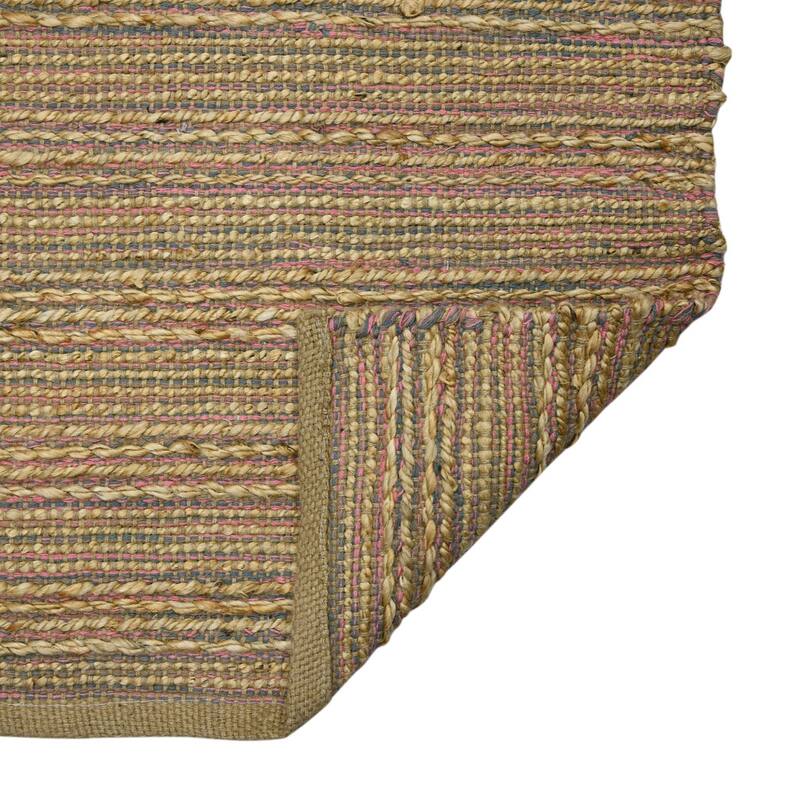 HomeRoots Striped Lodge Rectangle Area Rug