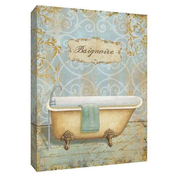 PTM Images 9-154818 PTM Canvas Collection 10" x 8" - "Salle de Bain II" Giclee Tubs Art Print on Canvas