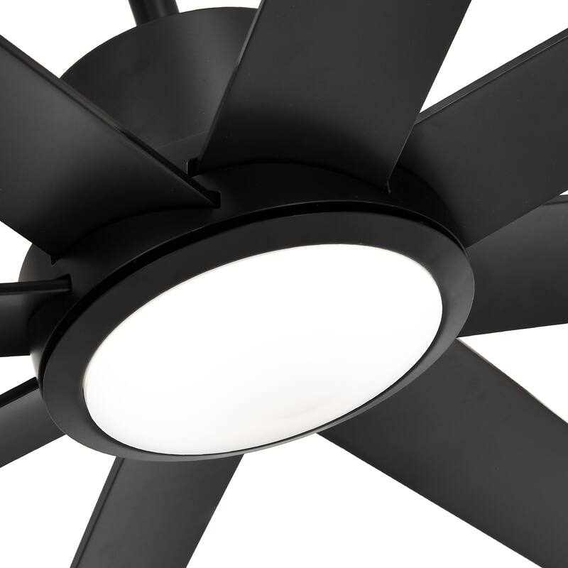72" 8 Blades Ceiling Fans with Lights and Remote Control