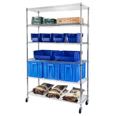 Home Decorative Heavy Duty 6-Shelf Shelving Storage Unit