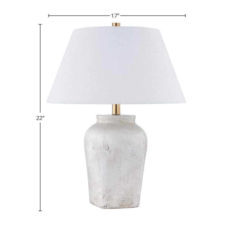 Leighton 22" Table Lamp with Fabric Shade (Set of 2)