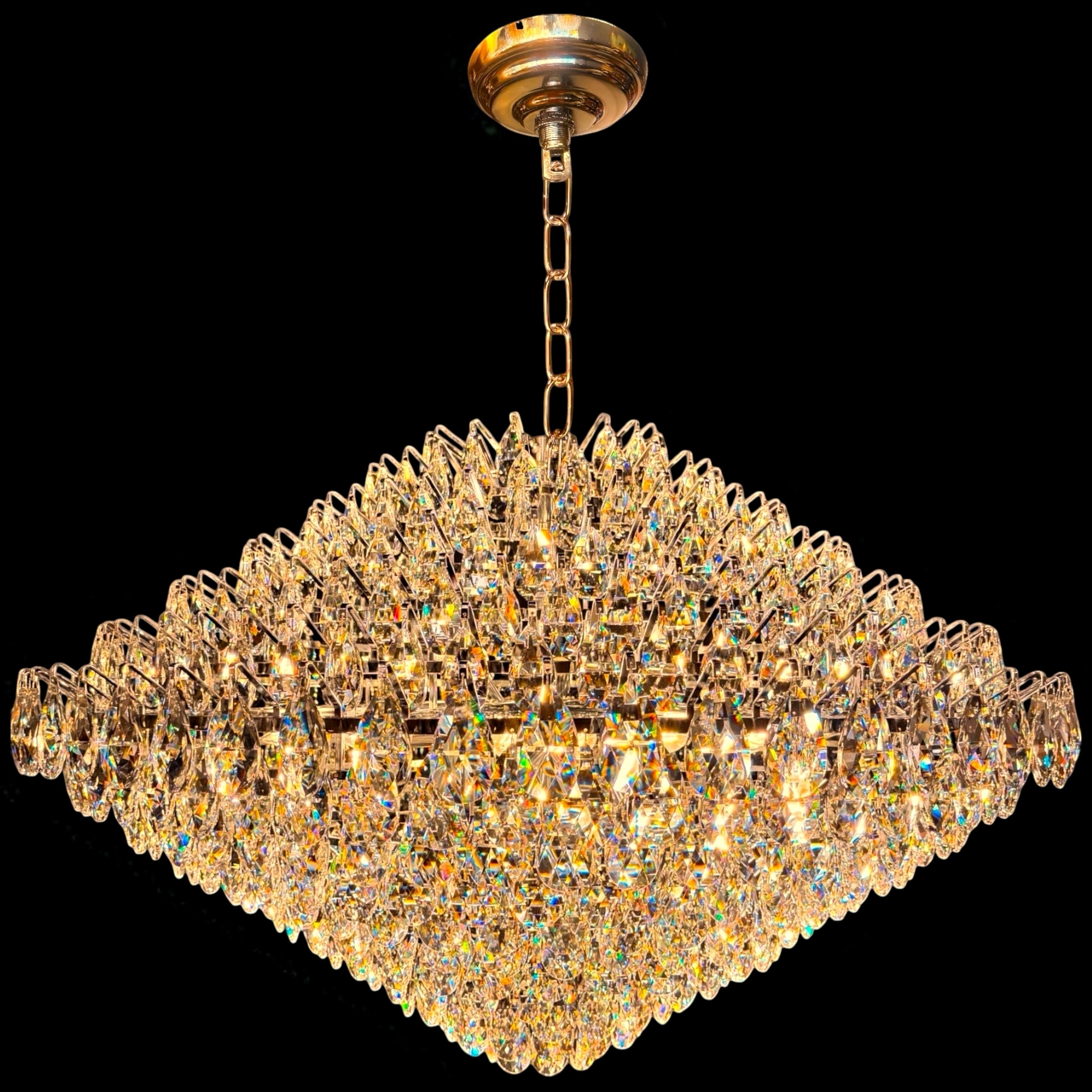 Empire Crystal Round Chandelier 31"