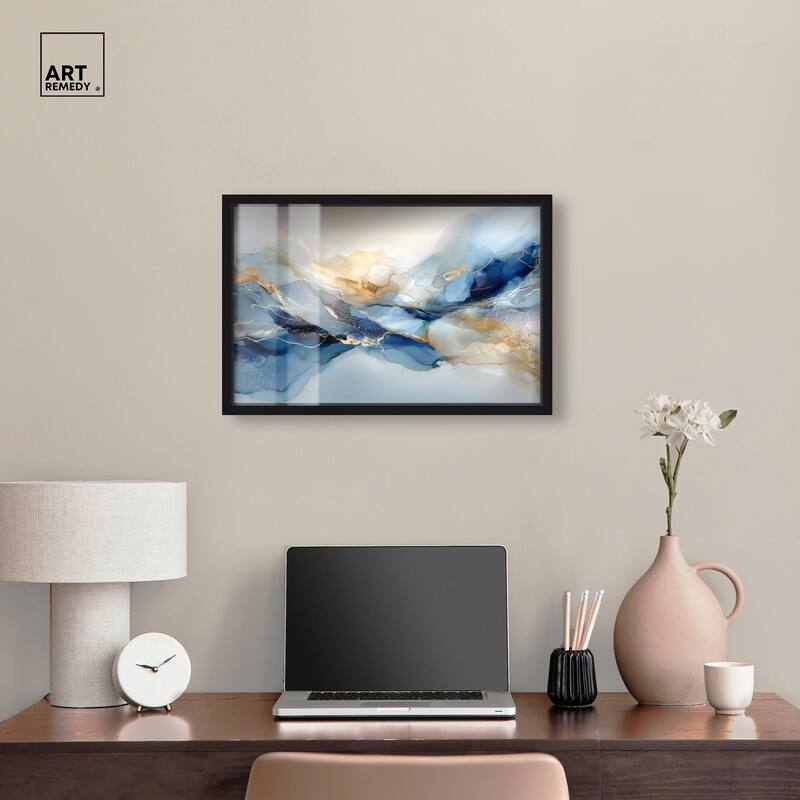 Postmodern Flow I Shadowbox by Art Remedy