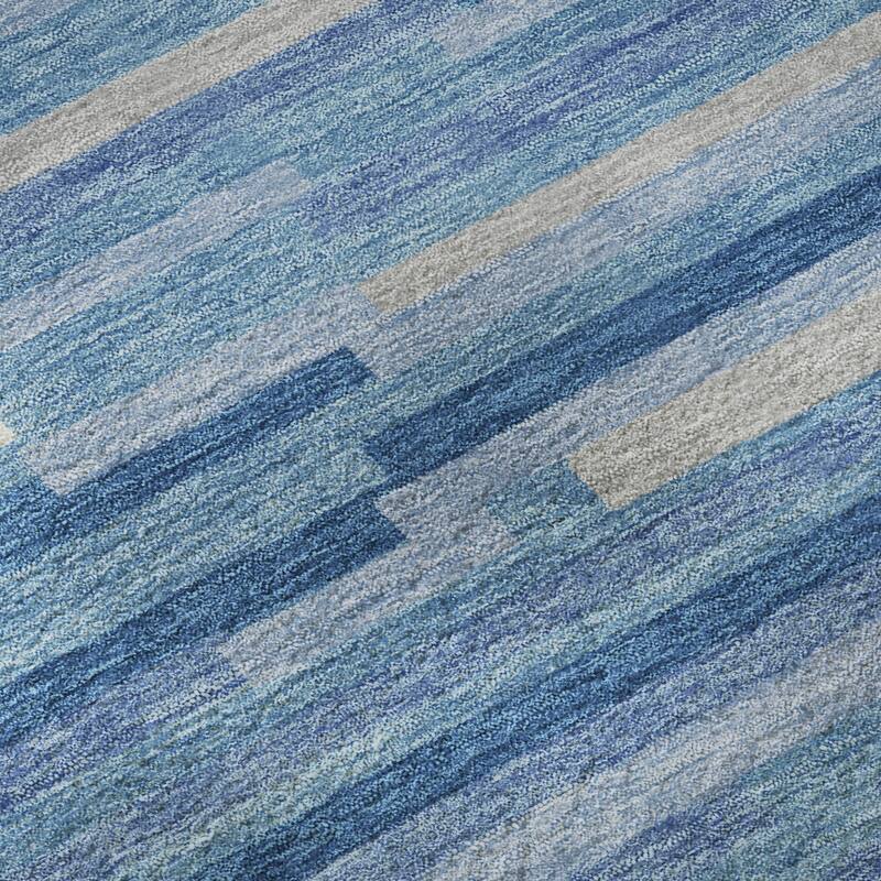 Premium Washable Super Soft Geo Stripes Mayfield Rug