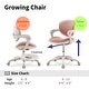preview thumbnail 13 of 25, Ergonomic Kids Desk Chair with Rotating Footrest | Growing Office Chair with Adjustable Seat and Lumbar Support