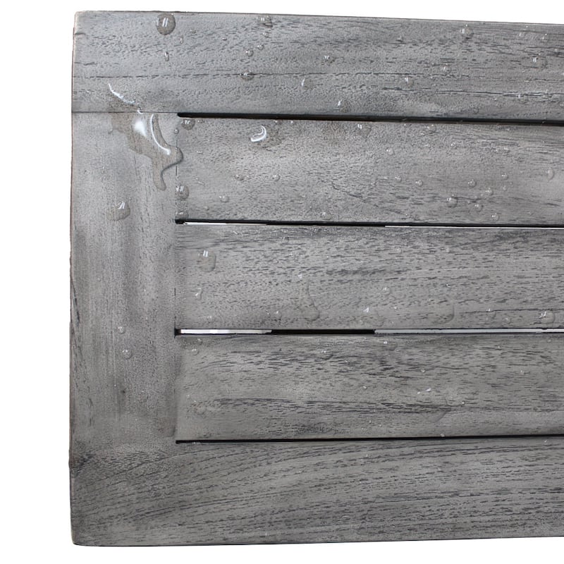 24", Antique Gray, Teak Shower Stool, Teak Shower Bench, Teak Shower Seat, Teak Bench Shower - 24