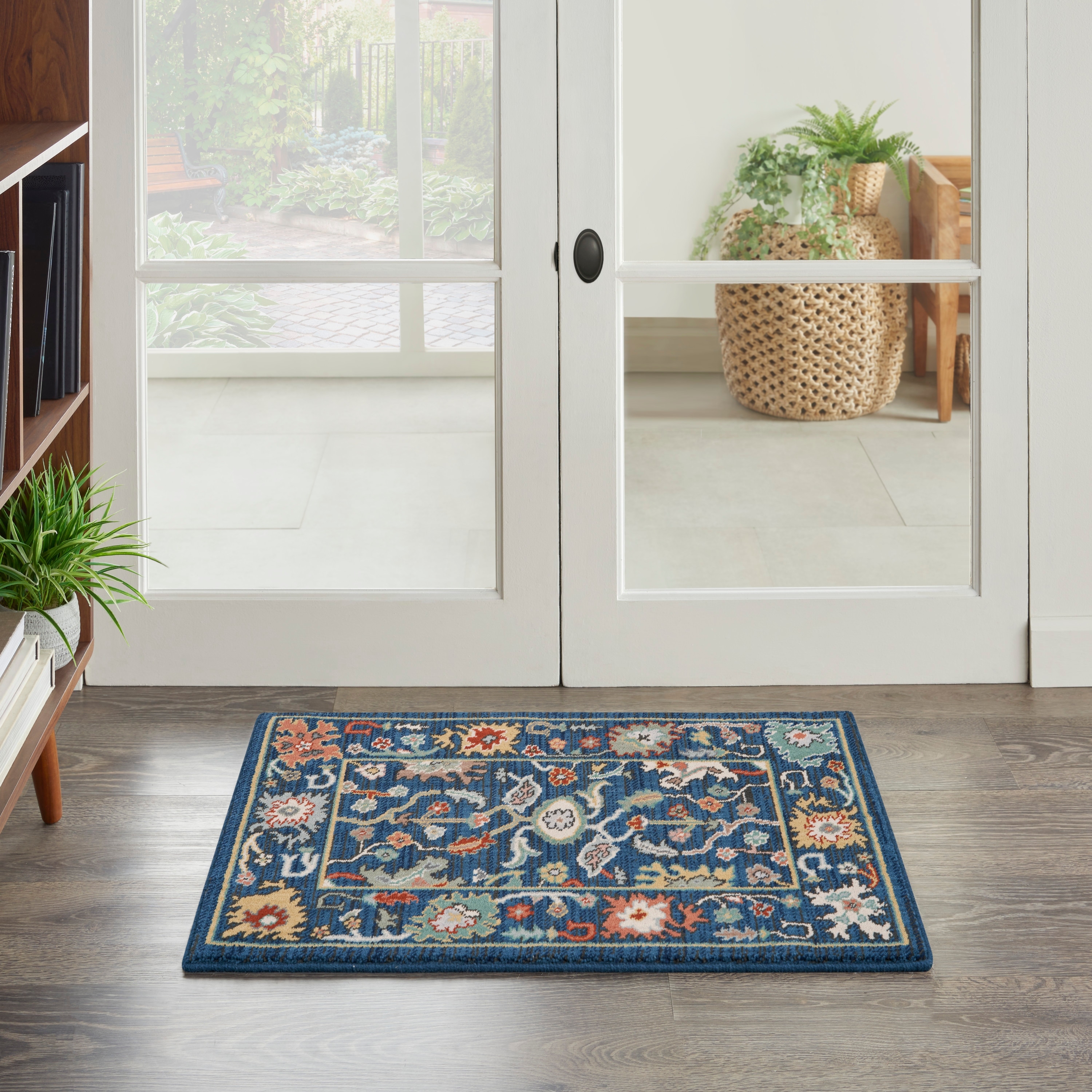 Nourison Parisa Traditional Bordered Floral Area Rug