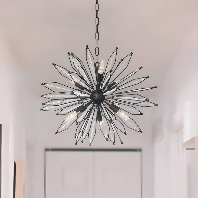 Celestial Star Sputnik Pendant Light Contemporary Lighting for Kids Adults - Black