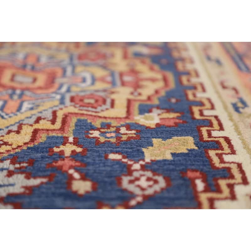 Blue Heriz Serapi Indian Foyer Rug Handmade Wool Carpet - 3'0"x 5'1"