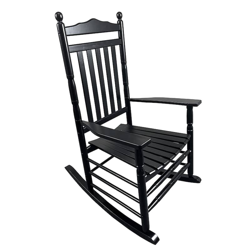 Solid Hardwood Outdoor Chair, Wide Seat and Armrests, Slatted Backrest, Comfortable Design for Porch, Balcony, or Patio