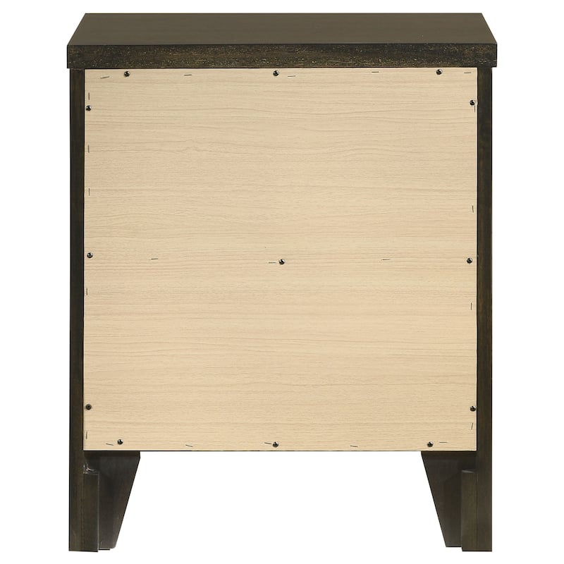 Clement Dark Cocoa 2-drawer Nightstand Bedside Table