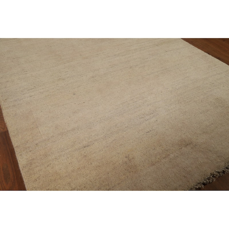 Modern Gabbeh Oriental Runner Rug Handmade Wool Carpet - 3'3"x 6'6"