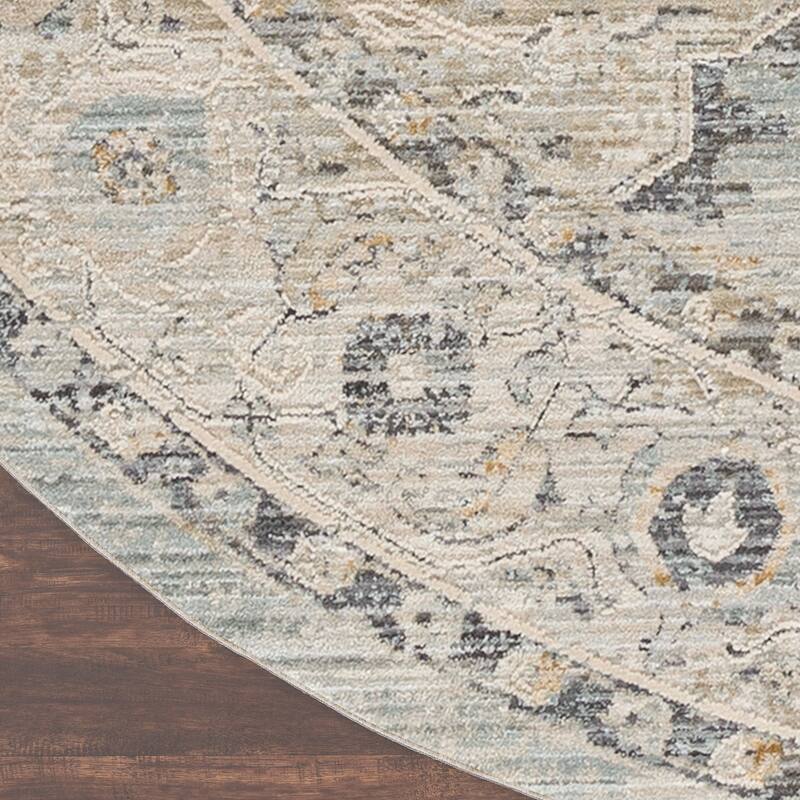 Nourison Nyle Indoor only Grey Geometric Area Rug